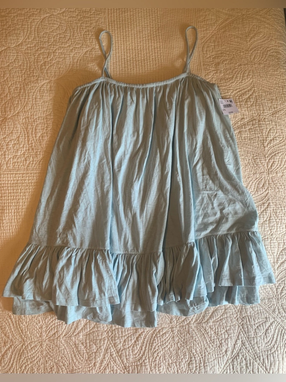 American Eagle Sunchaser Knit Ruffled Mini Dress